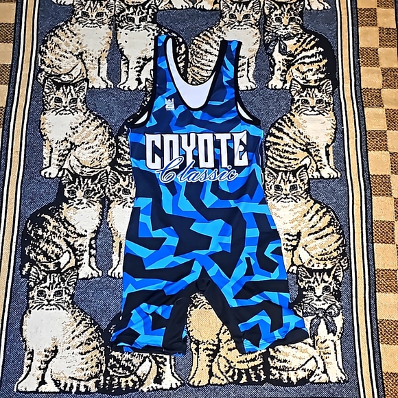 Addix Wile E. Coyote singlet graphic print adult xs blue champion print 💙 - Picture 2 of 6